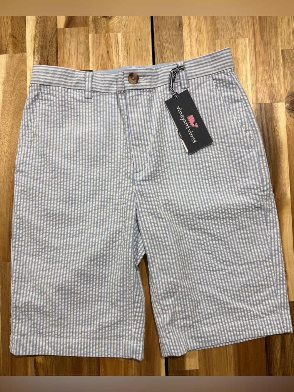 NWT - Vineyard Vines Seersucker Breaker Shorts kids 16